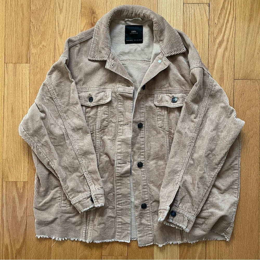 Zara brown corduroy jacket